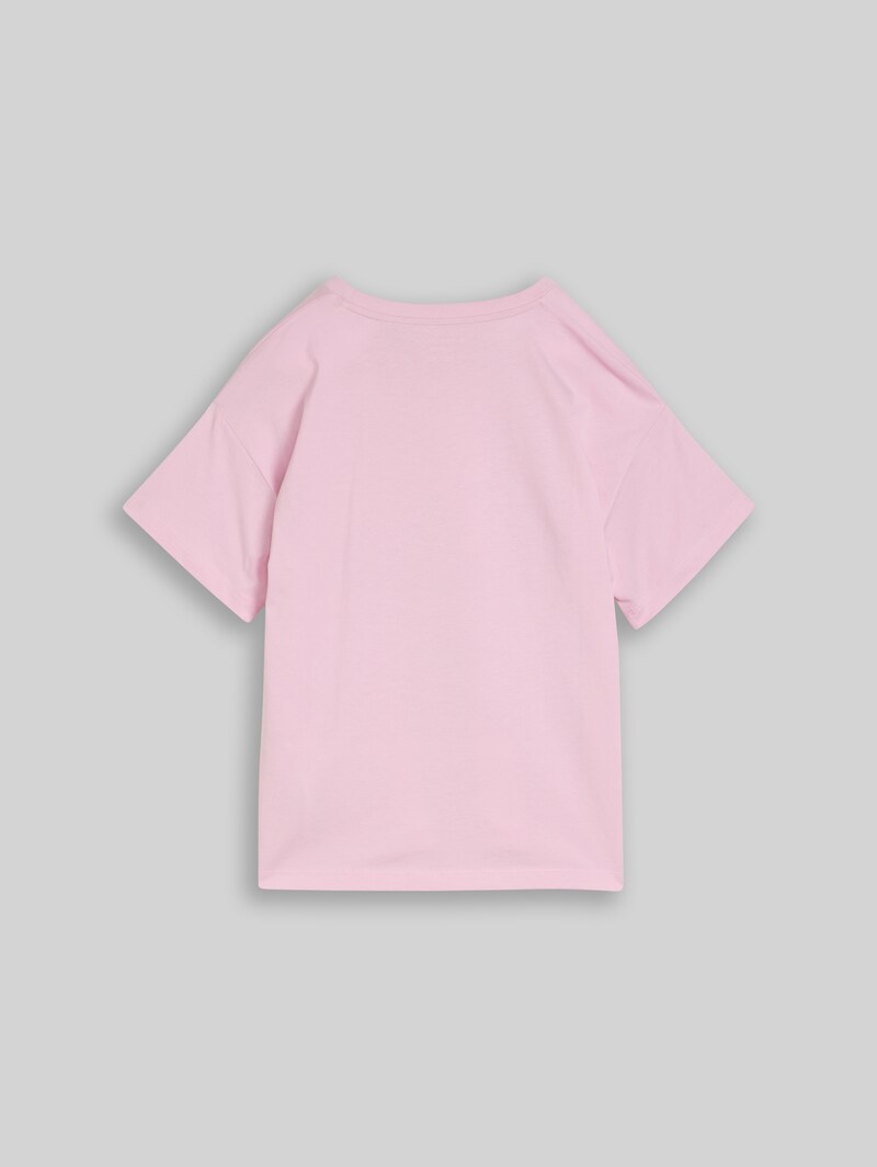 Tom Tailor Oversize T-Shirt mit Print - Cold Pink Tom Tailor Oversize T-Shirt mit Print - Cold Pink