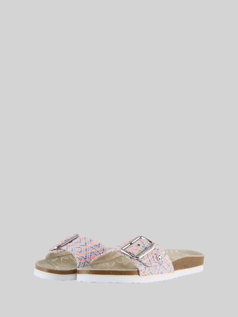 Tom Tailor Flache Sandalen mit Flechtmuster - Blue-multi
