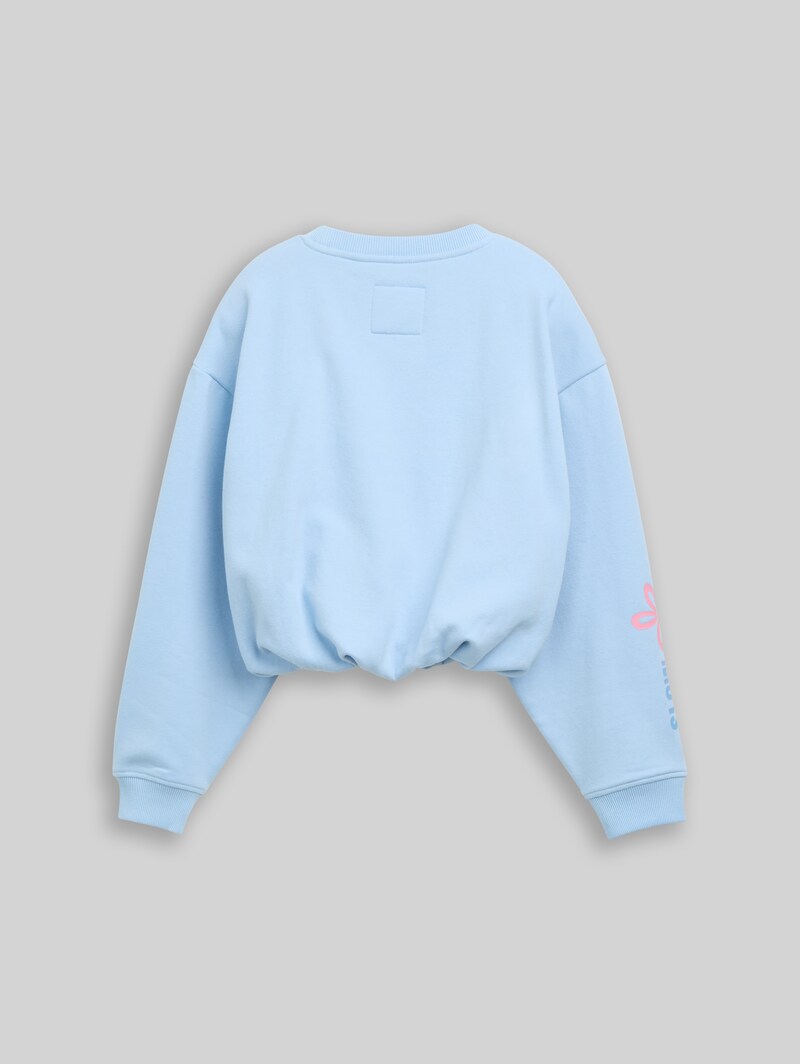 Tom Tailor Oversize Sweatshirt mit Ballonsaum - Light Cloudy Blue Tom Tailor Oversize Sweatshirt mit Ballonsaum - Light Cloudy Blue