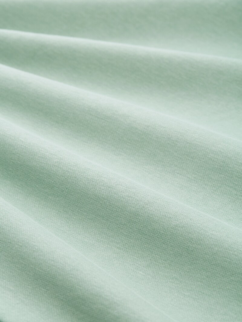 Tom Tailor Hoodie Sweatshirt mit Logo-Print - Dust Green