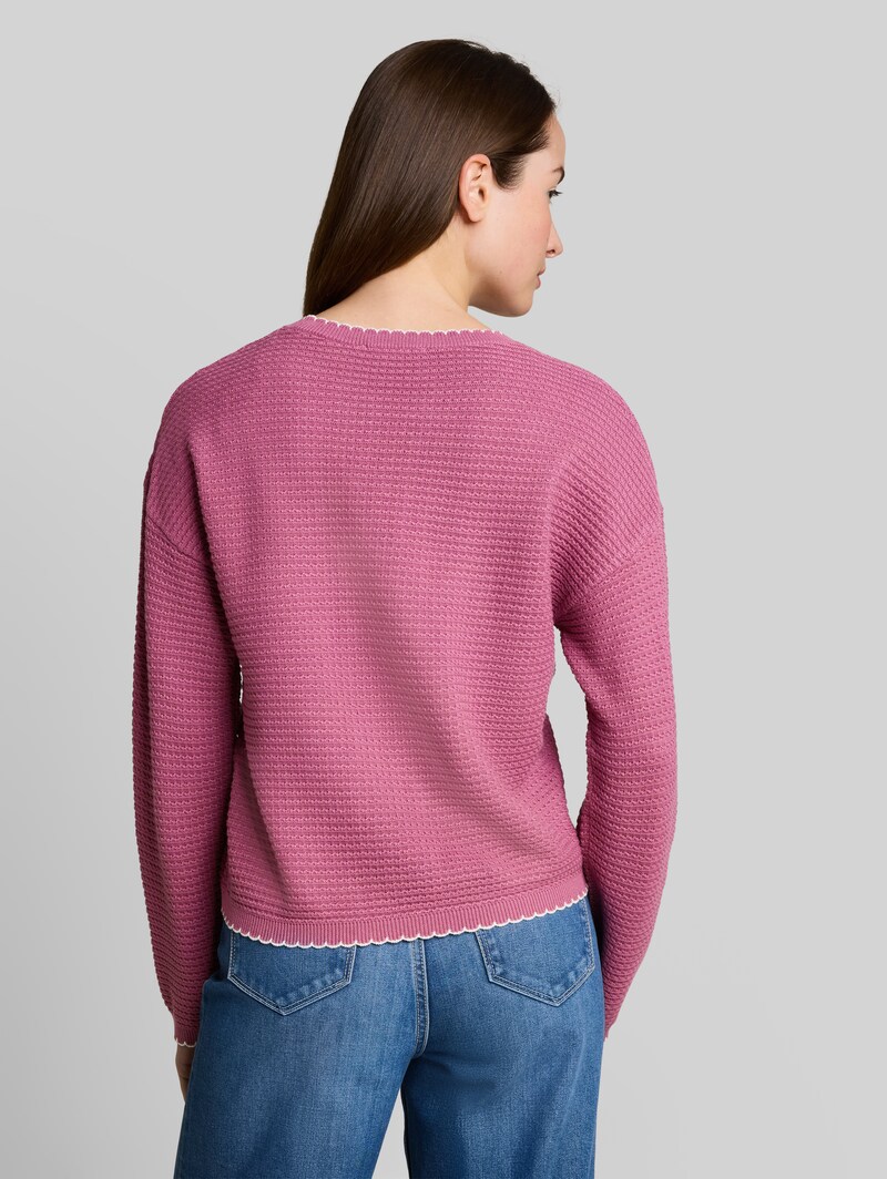 Tom Tailor Relaxed Fit Strickpullover - Dusty Berry