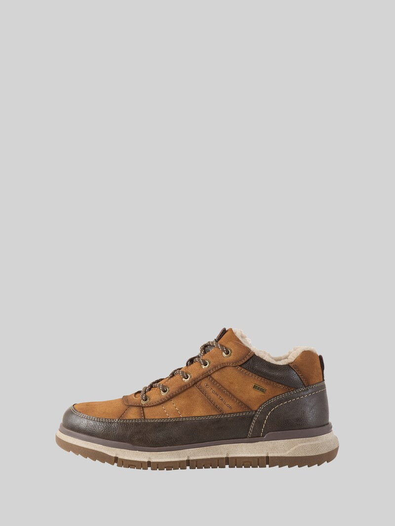 Tom Tailor Wasserdichte Schnürschuhe - Cognac