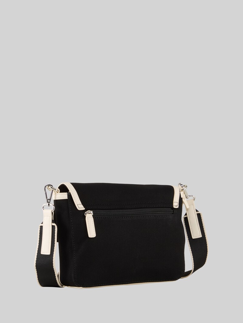 Tom Tailor TTSUZI M Schultertasche mit kontrastierenden Kantendetails - Schwarz / Black