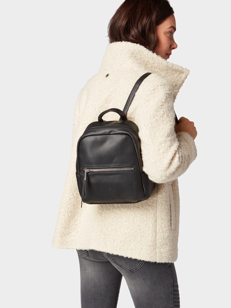 Tom Tailor TTTINNA S Rucksack aus Lederimitat - Schwarz / Black