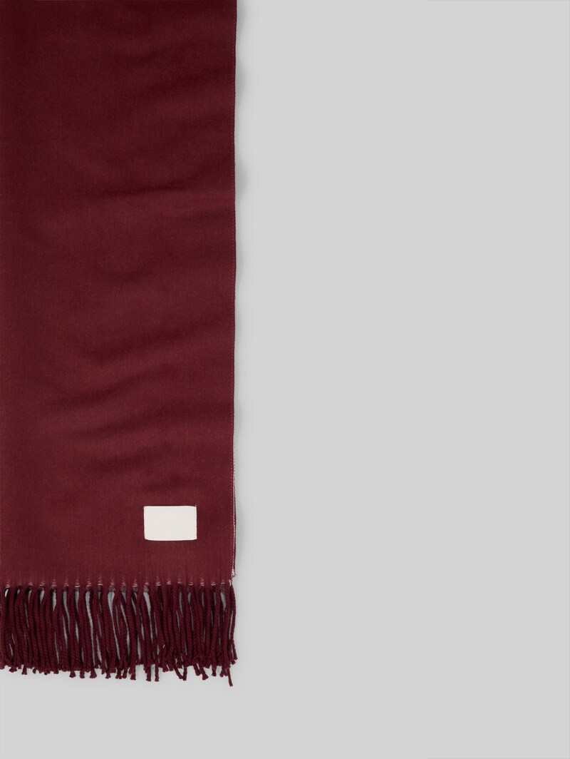 Tom Tailor Wendeschal mit Fransen - Preppy Plum
