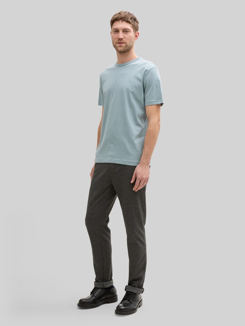 Tom Tailor T-Shirts aus Baumwolle mit Logo-Print im 2er-Pack - Grey Mint