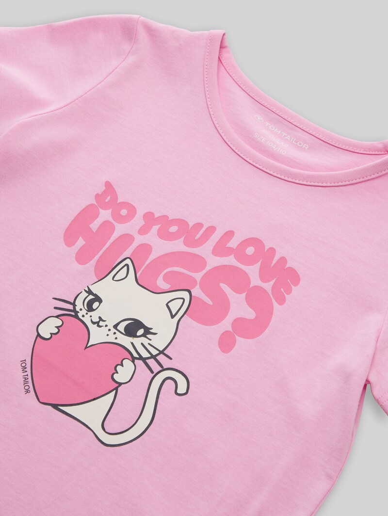 Tom Tailor T-Shirt mit Foto-Print - Lovely Pink