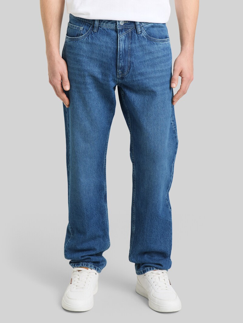 Tom Tailor TTWAYLEN RELAXED Jeans - Used Mid Stone Blue Denim