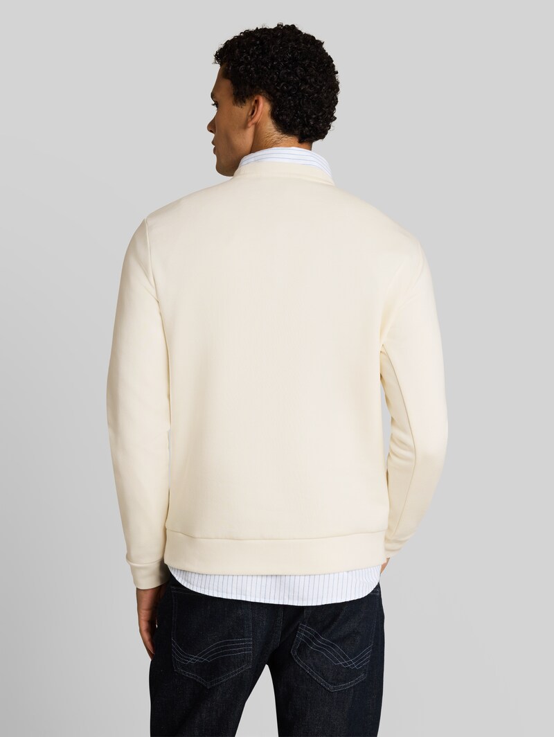 Tom Tailor Basic Sweatshirt - Gardenia White