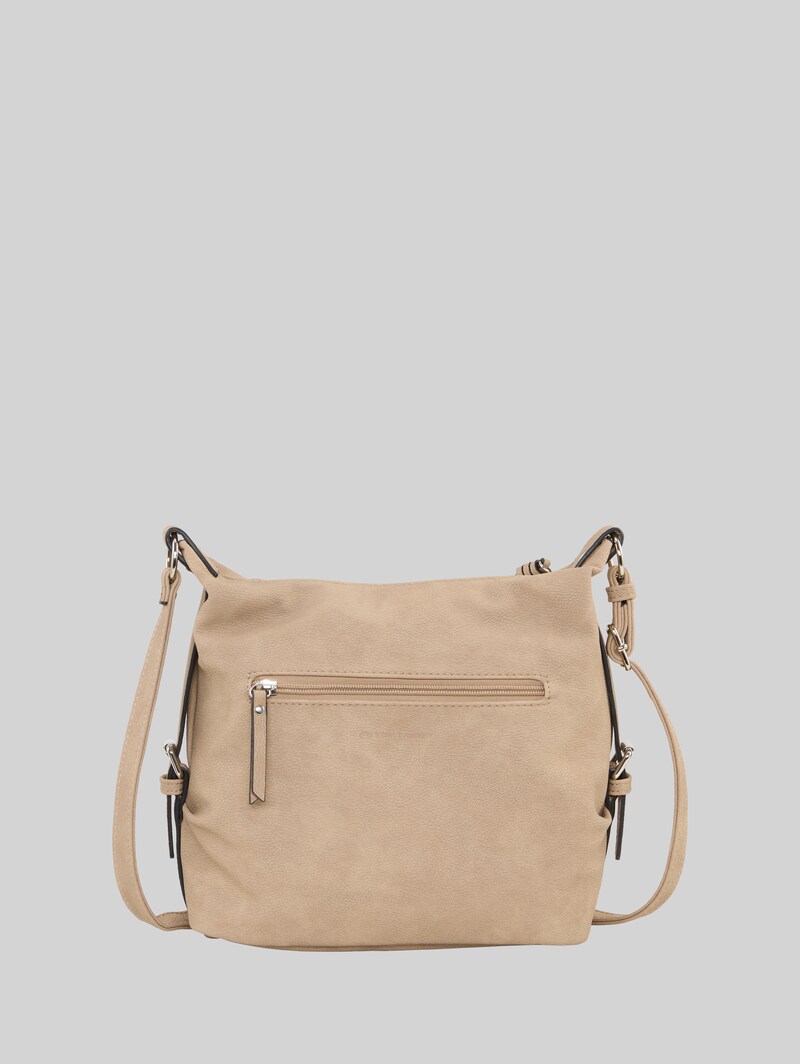 Tom Tailor TTCAIA M Umhängetasche mit Reißverschluss-Details - Taupe / Taupe