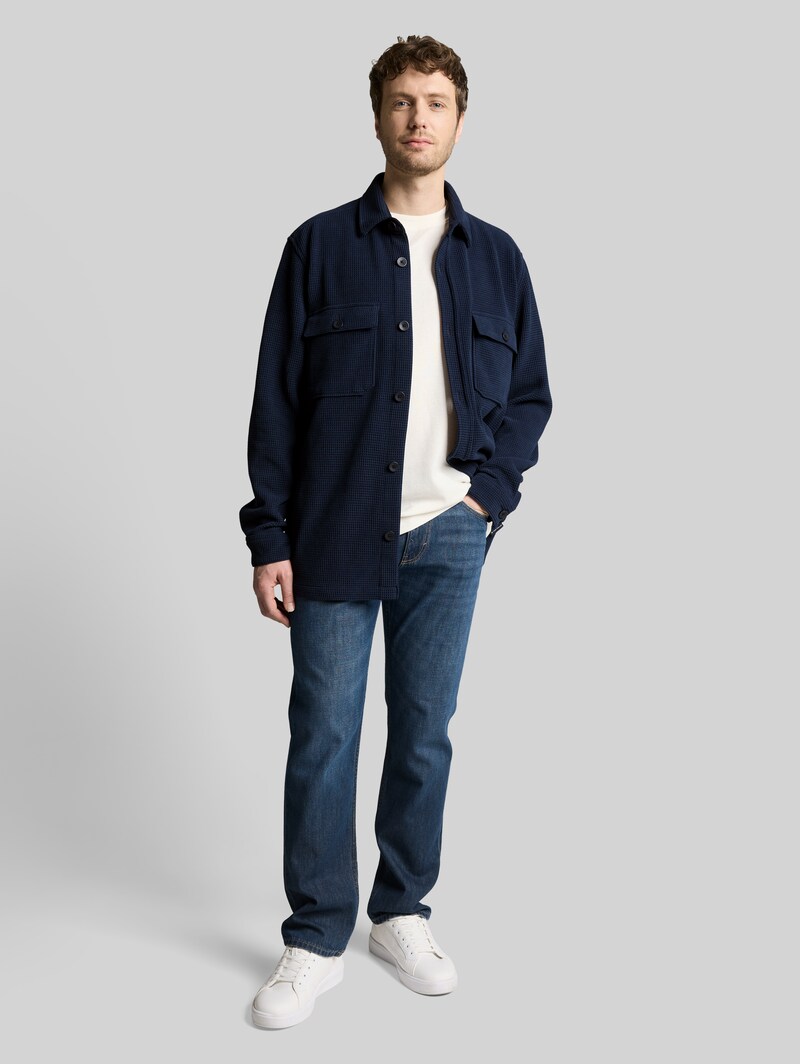 Tom Tailor Overshirt mit Taschen - Sky Captain Blue