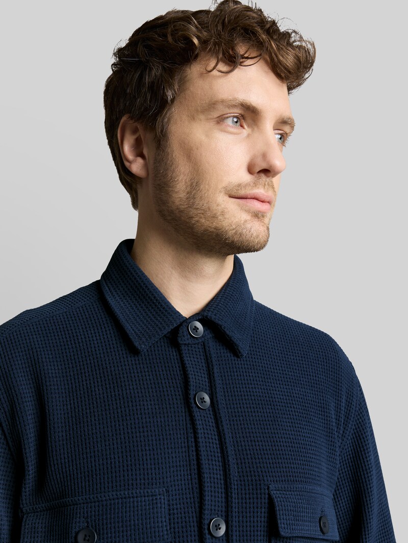 Tom Tailor Overshirt mit Taschen - Sky Captain Blue
