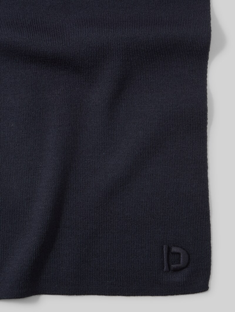 Tom Tailor Basic Schal mit Logo-Stickerei - Sky Captain Blue