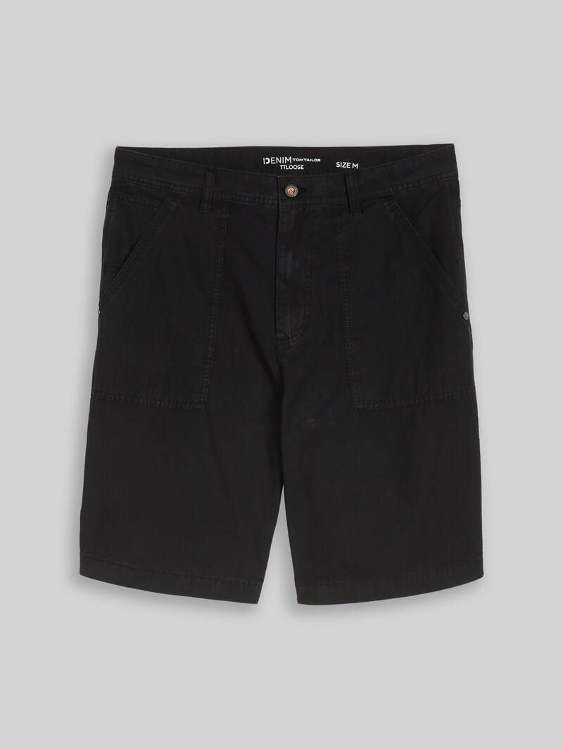 Tom Tailor TTLOOSE Carpenter-Shorts - Black
