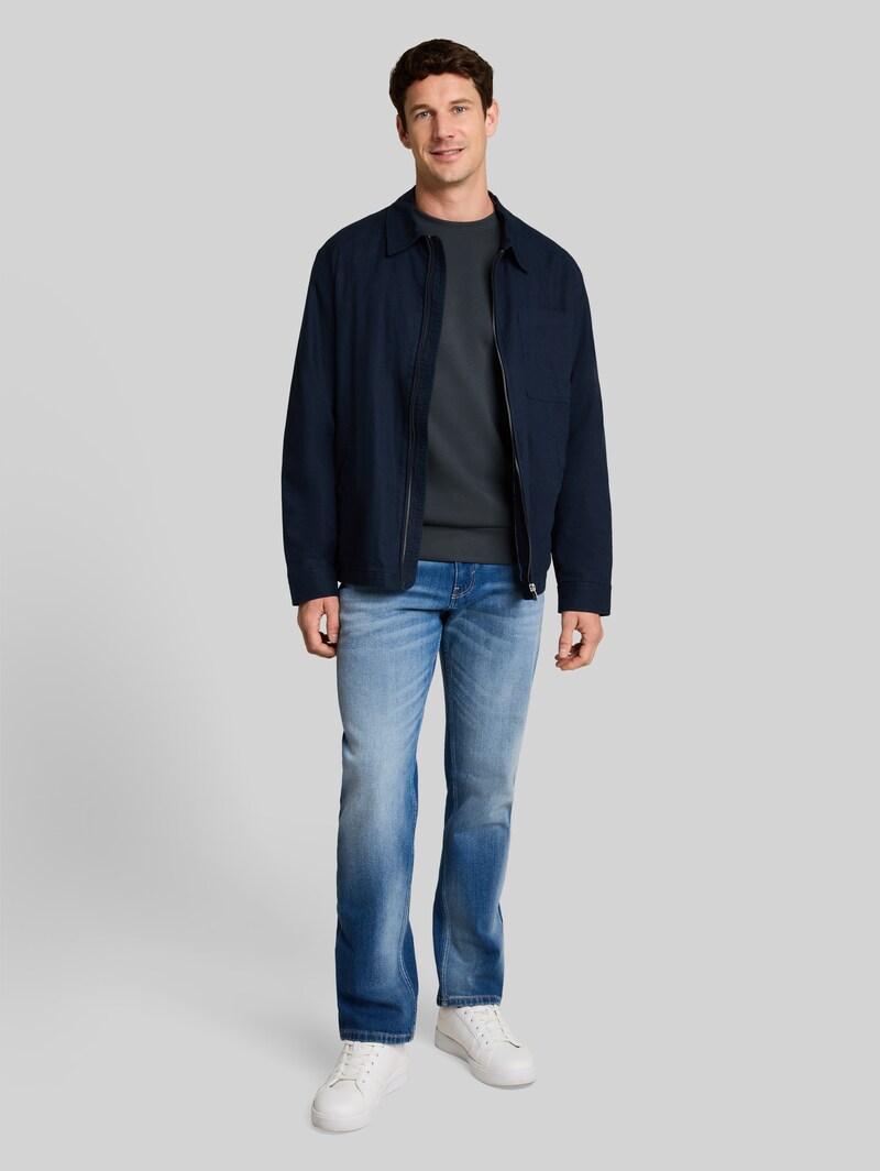 Tom Tailor Basic Scuba Sweatshirt - Darkest Olive