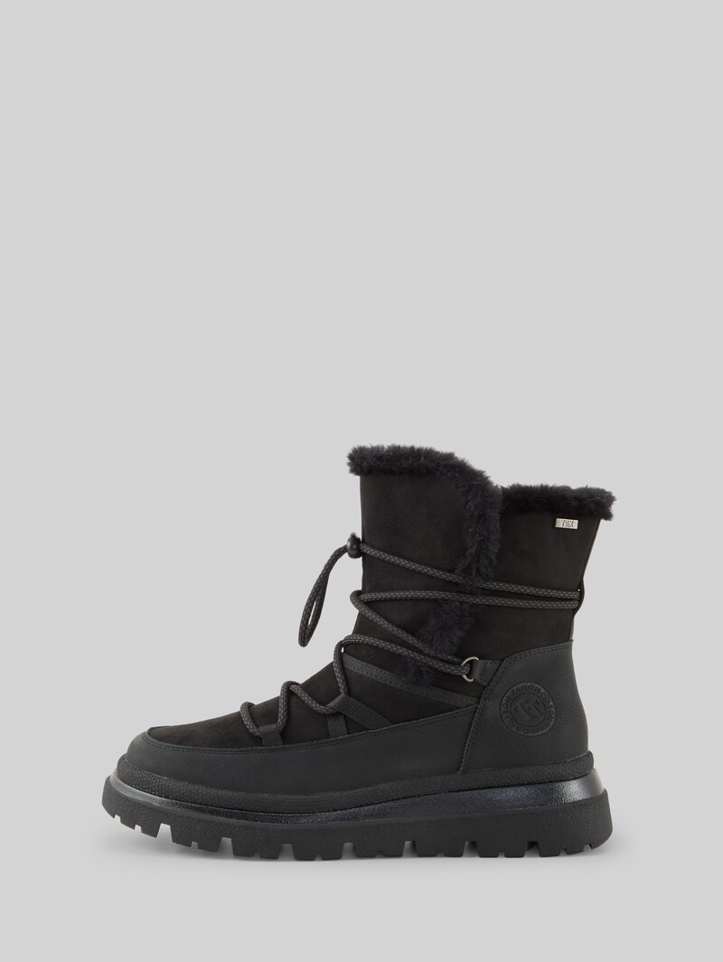 Tom Tailor Wasserfeste Schneestiefel mit Schnürung - Black