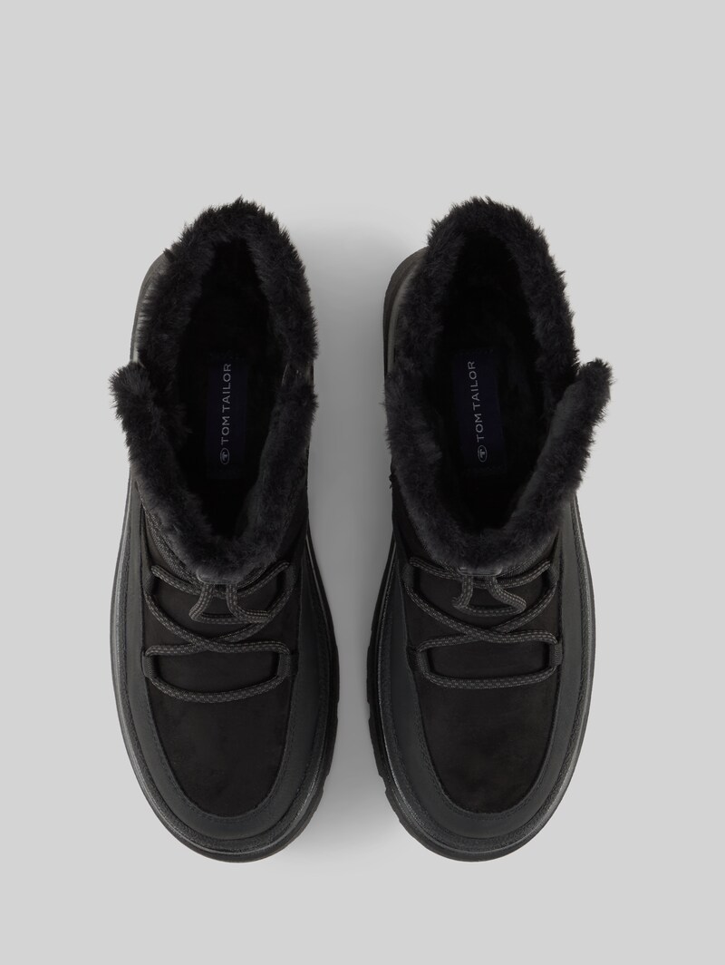 Tom Tailor Wasserfeste Schneestiefel mit Schnürung - Black