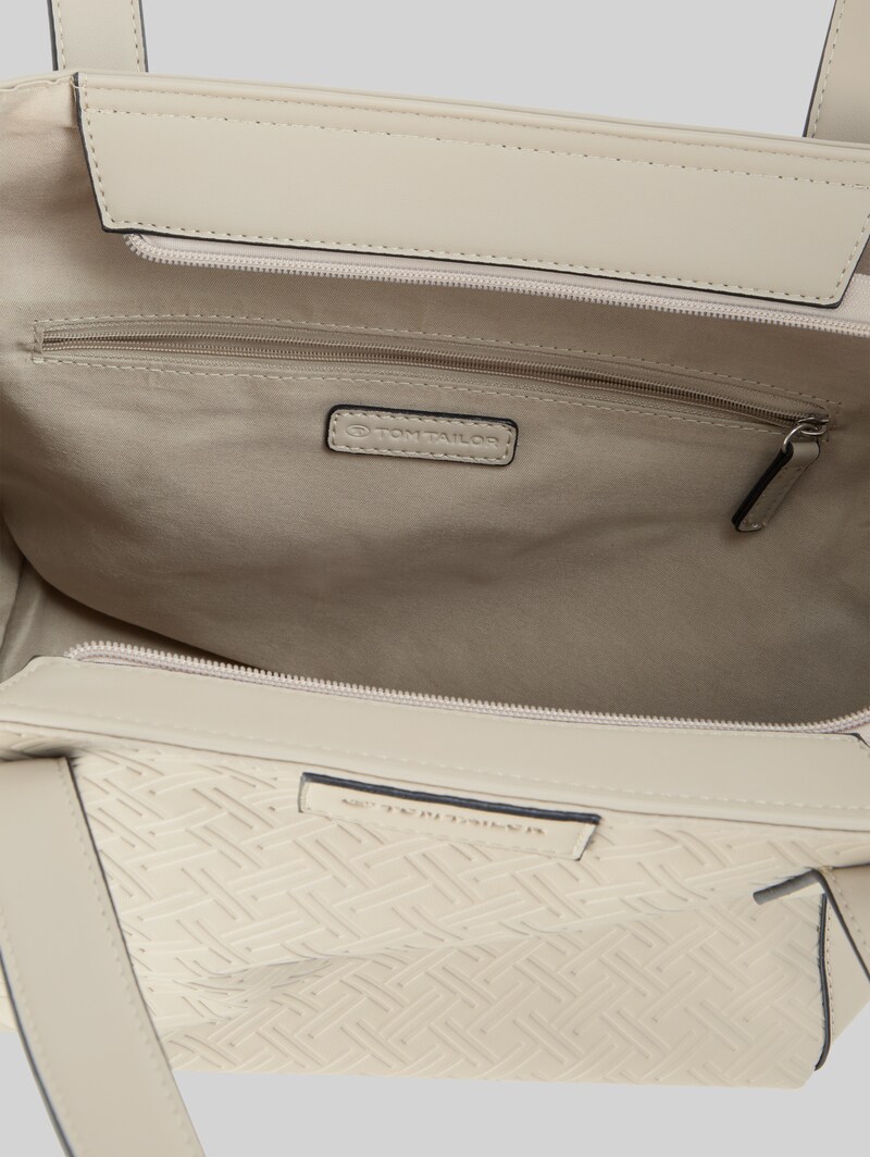 Tom Tailor TTMIRENDA L Shopper mit Logo-Prägung - Taupe / Taupe