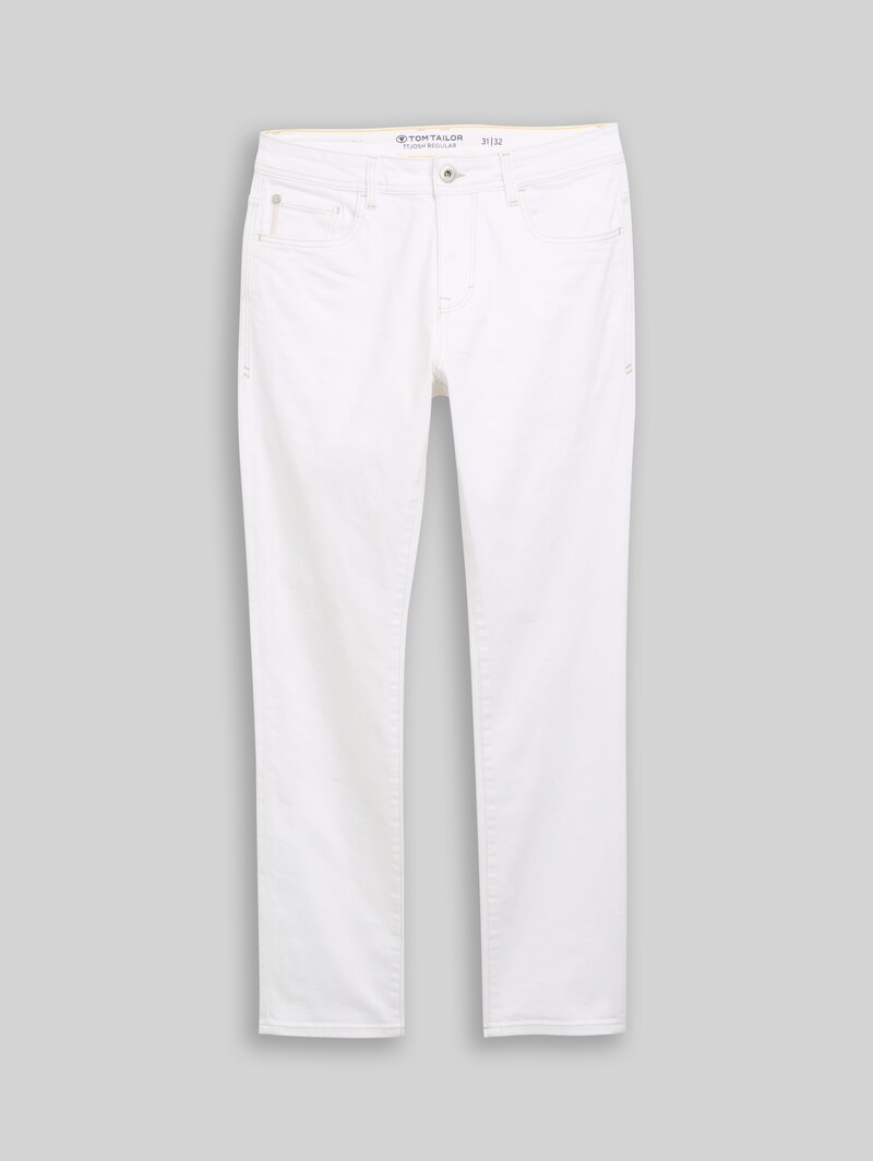 Tom Tailor TTJOSH REGULAR SLIM Jeans - White Denim