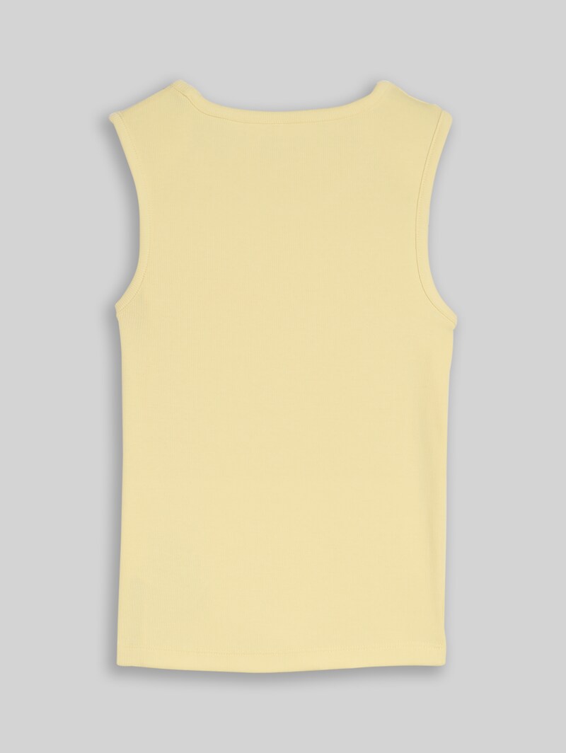 Tom Tailor Basic Ripp Top - Light Yellow Tom Tailor Basic Ripp Top - Light Yellow