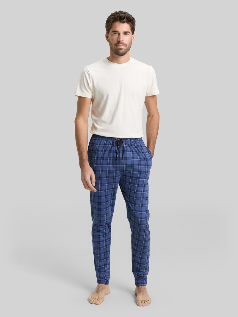 Tom Tailor Pyjama-Hose aus Baumwolle - Blue-medium-check