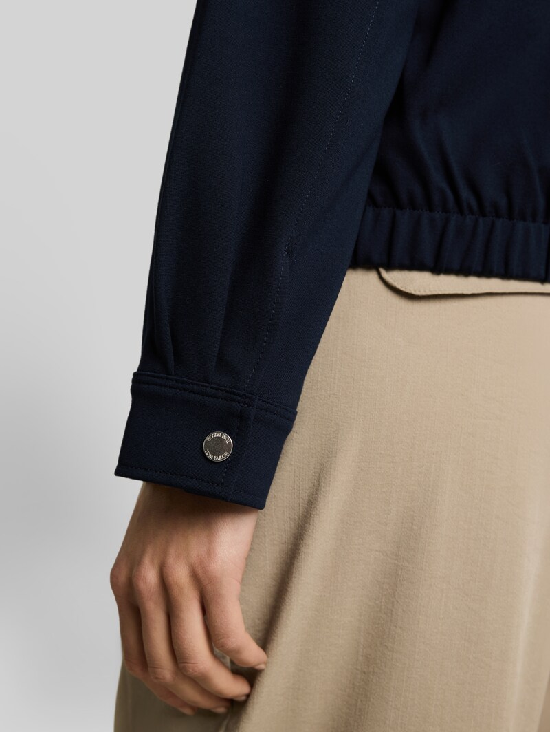 Tom Tailor Loose Fit Jacke mit Bomberkragen - Sky Captain Blue