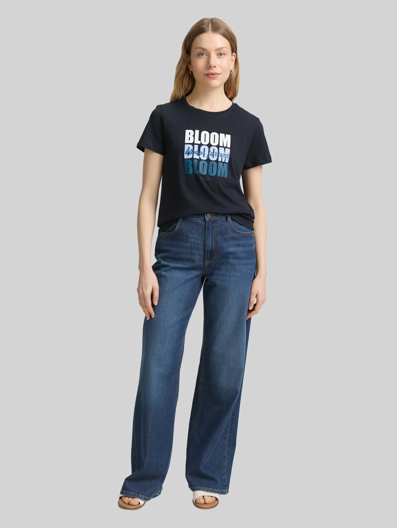Tom Tailor T-Shirt mit Print - Lunar Eclipse