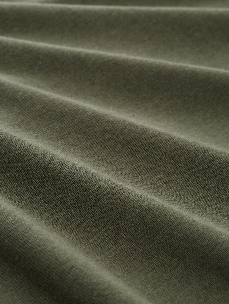 Tom Tailor Strickpullover mit V-Ausschnitt aus Baumwolle - Tea Leaf Melange