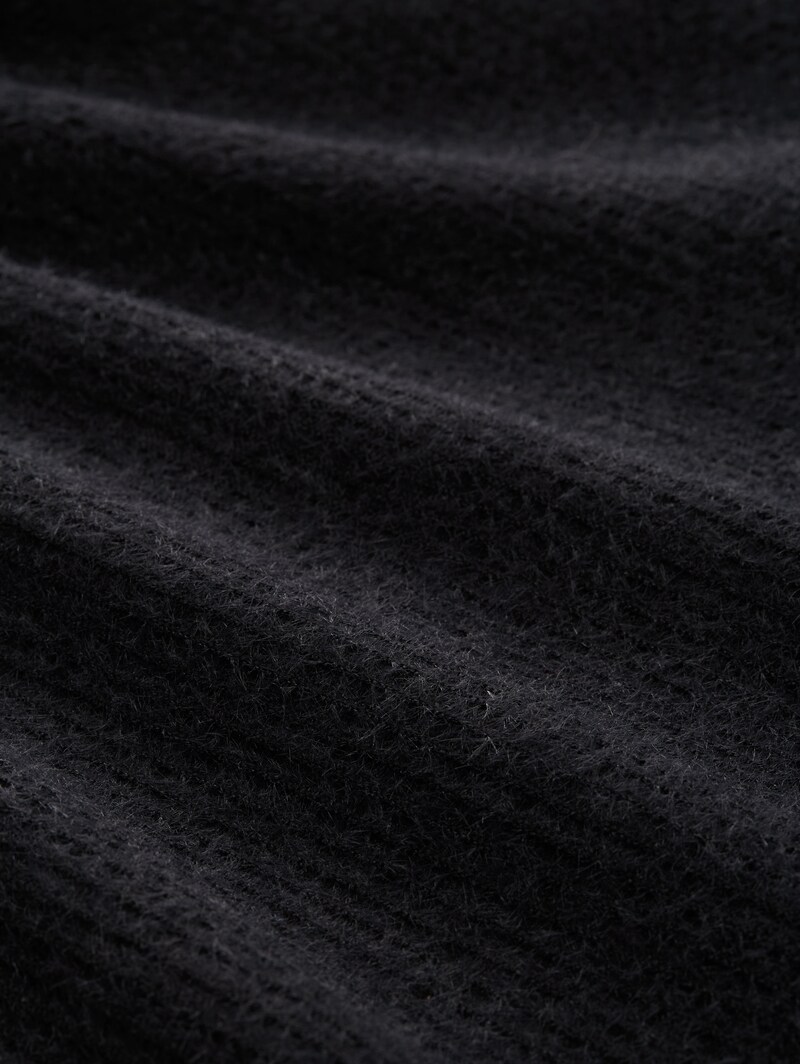 Tom Tailor Cardigan aus Federgarn - Black Stripe With Featheryarn