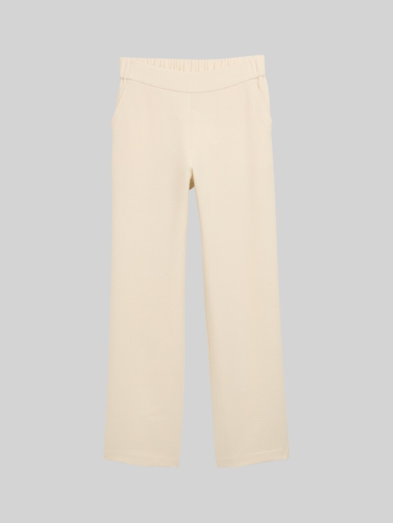 Tom Tailor TTLEA Seersucker Straight Hose - Champagne