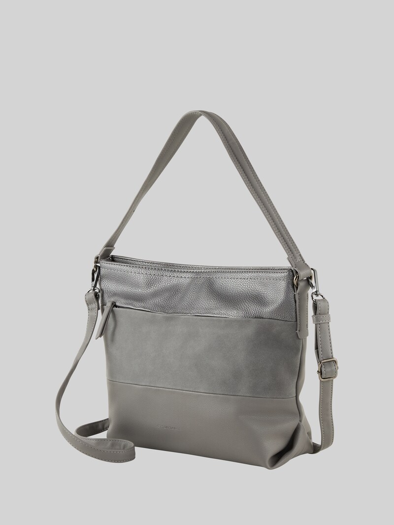 Tom Tailor TTNICOLINA M Schultertasche mit Material-Mix - Mixed Grey