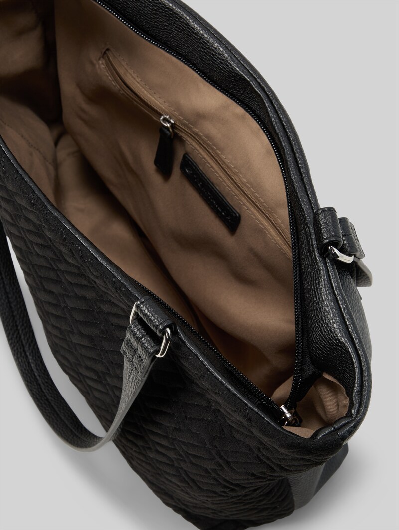 Tom Tailor TTXANTHIA L Shopper mit Logo-Prägung - Schwarz / Black