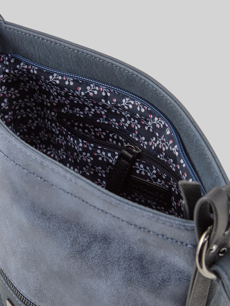 Tom Tailor TTELIN M Umhängetasche mit Material-Mix - Blue
