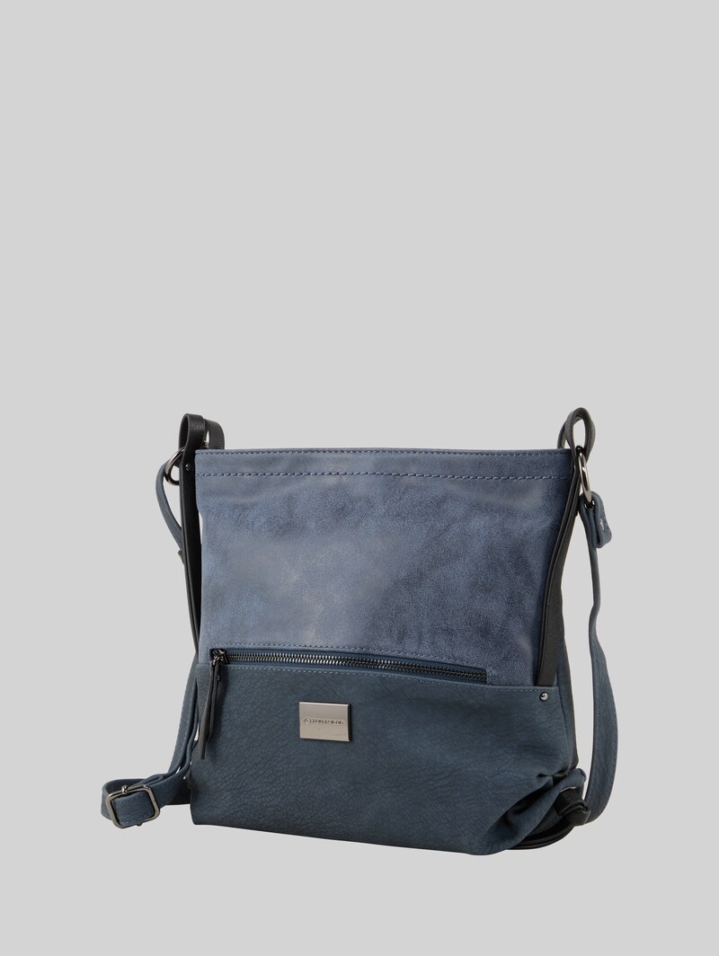 Tom Tailor TTELIN M Umhängetasche mit Material-Mix - Blue
