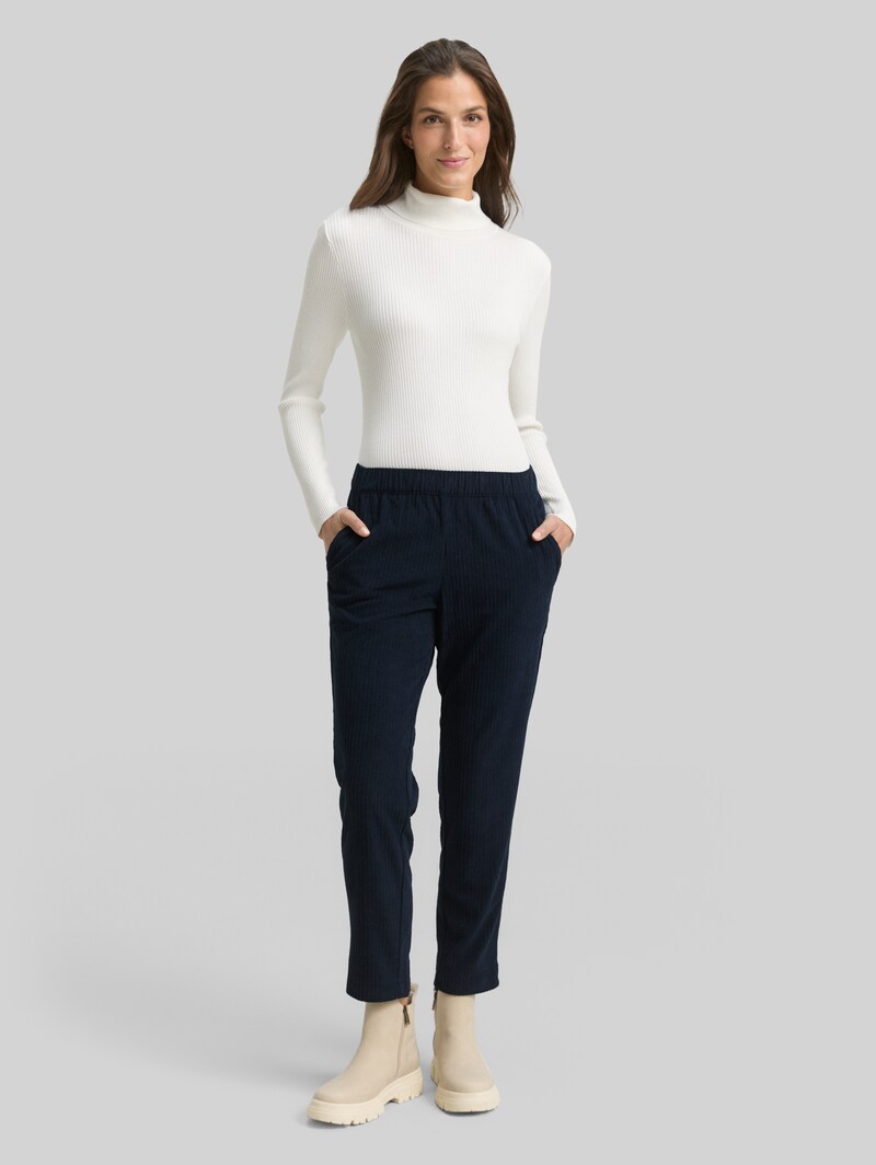 Tom Tailor Loose Slim Cordhose - Sky Captain Blue