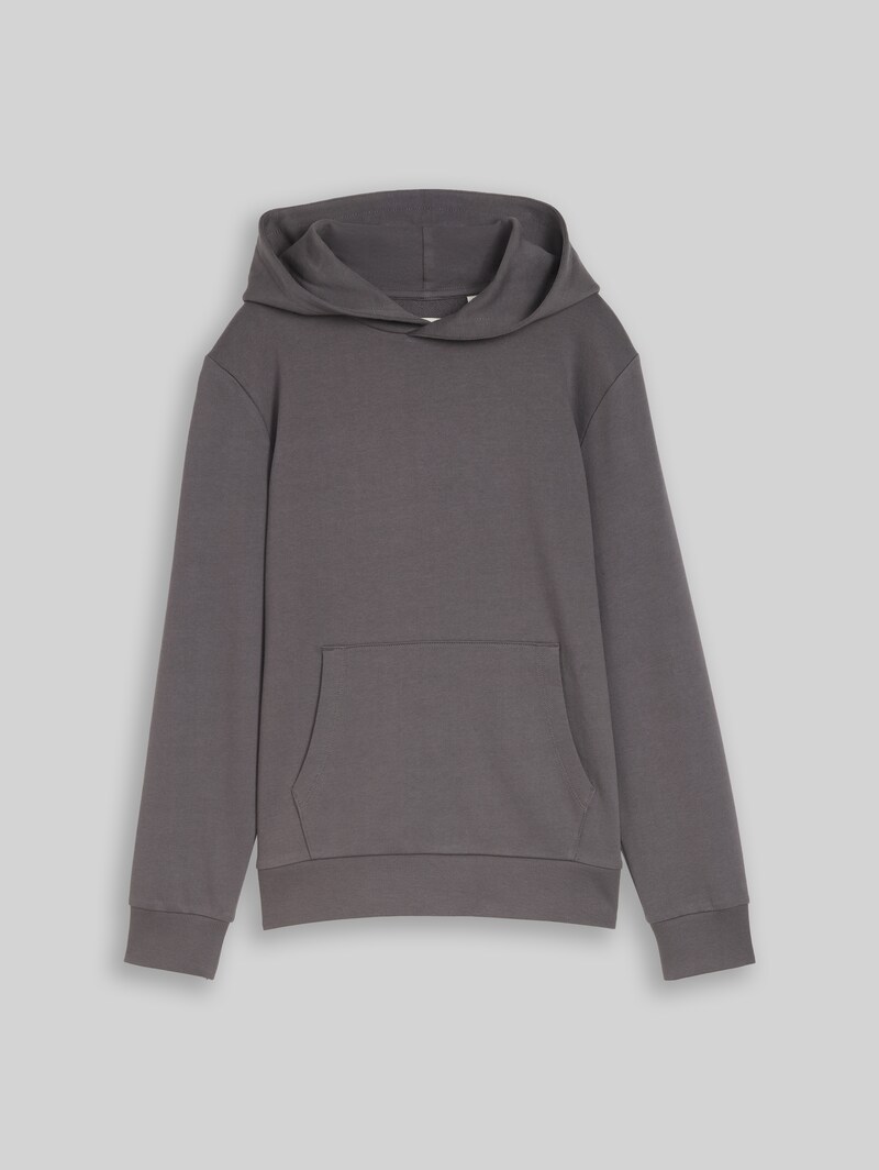 Tom Tailor Hoodie Sweatshirt mit Rückenprint - Dark Urban Grey