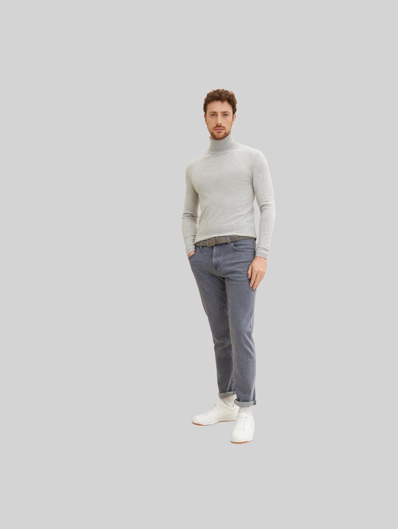 Tom Tailor TTALEX elastischer Flechtgürtel mit eckiger Dornschließe - Silver Uni