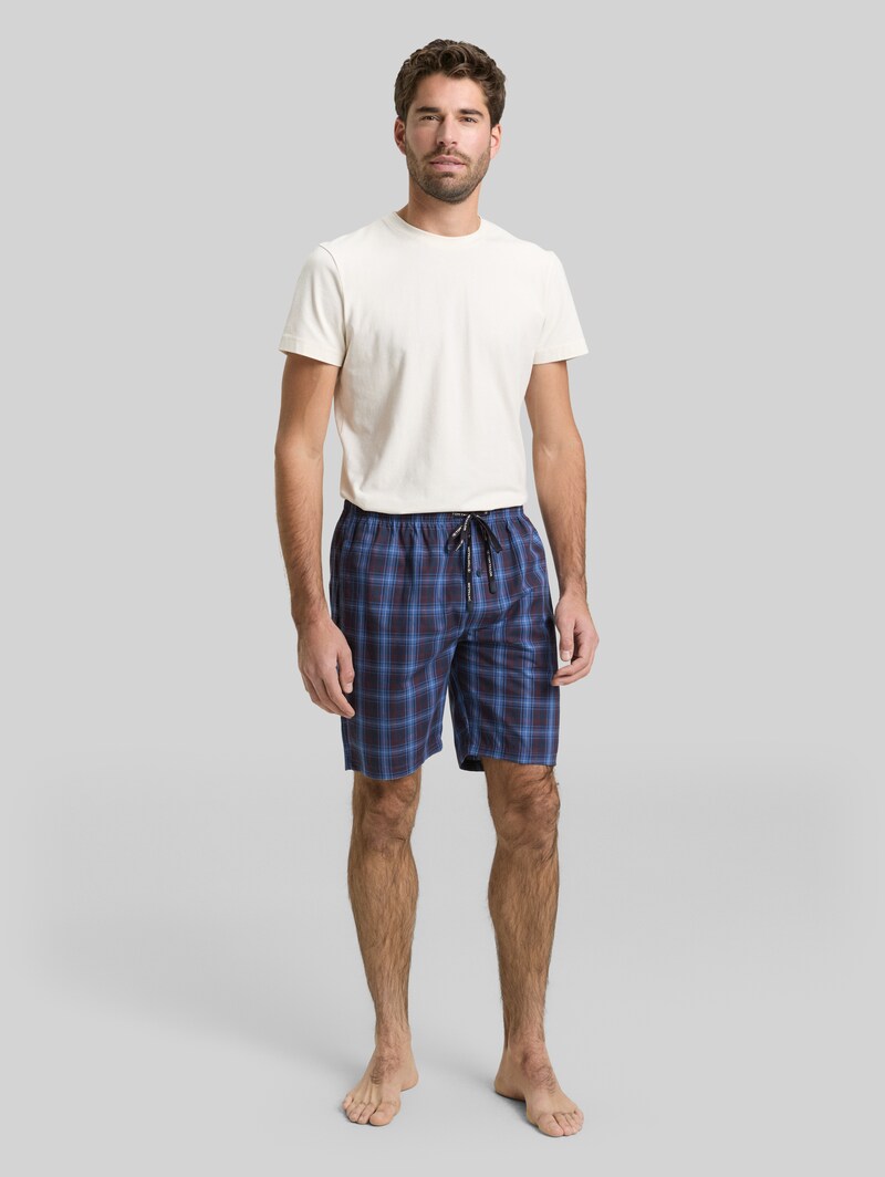 Tom Tailor Boxershorts mit Karomuster - Blue-dark-check