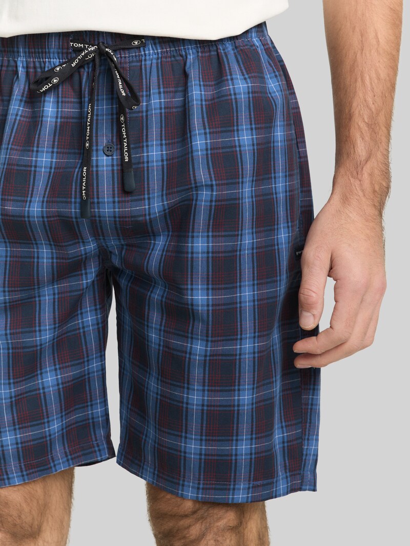 Tom Tailor Boxershorts mit Karomuster - Blue-dark-check