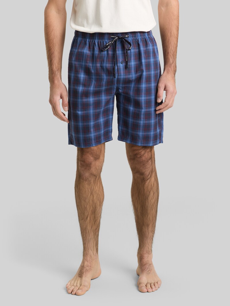 Tom Tailor Boxershorts mit Karomuster - Blue-dark-check