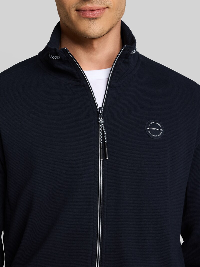 Tom Tailor Sweatjacke aus Baumwolle - Sky Captain Blue