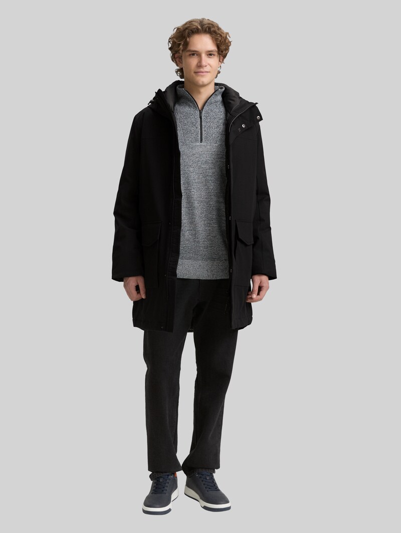 Tom Tailor Parka mit wasserabweisender Funktion - Black