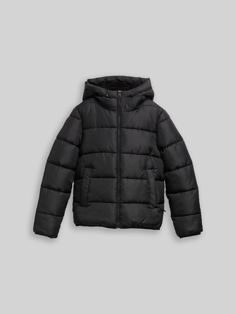 Tom Tailor Puffer-Jacke mit Kapuze - Deep Black