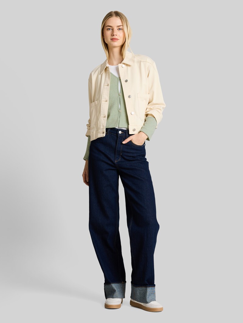 Tom Tailor Cardigan mit V-Ausschnitt - Light Matcha Green