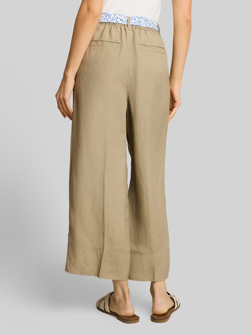 Tom Tailor Culotte Hose mit Leinenanteil - Silver Olive Tom Tailor Culotte Hose mit Leinenanteil - Silver Olive
