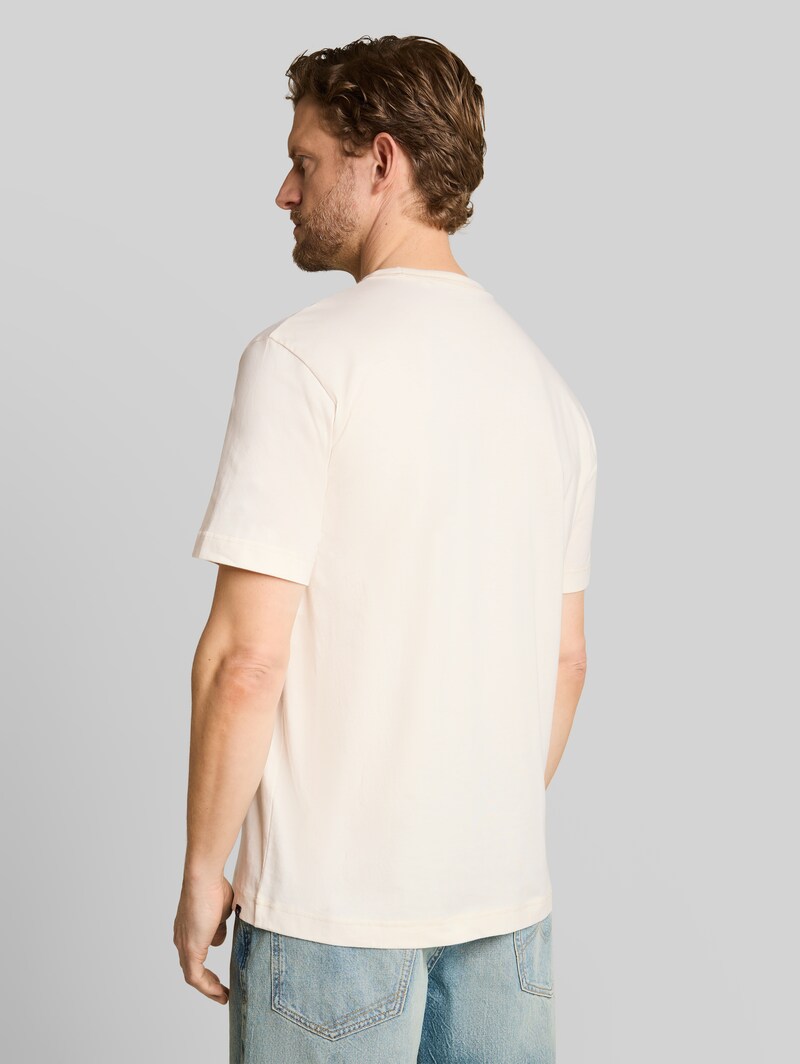 Tom Tailor T-Shirt mit Stickereien - Gardenia White