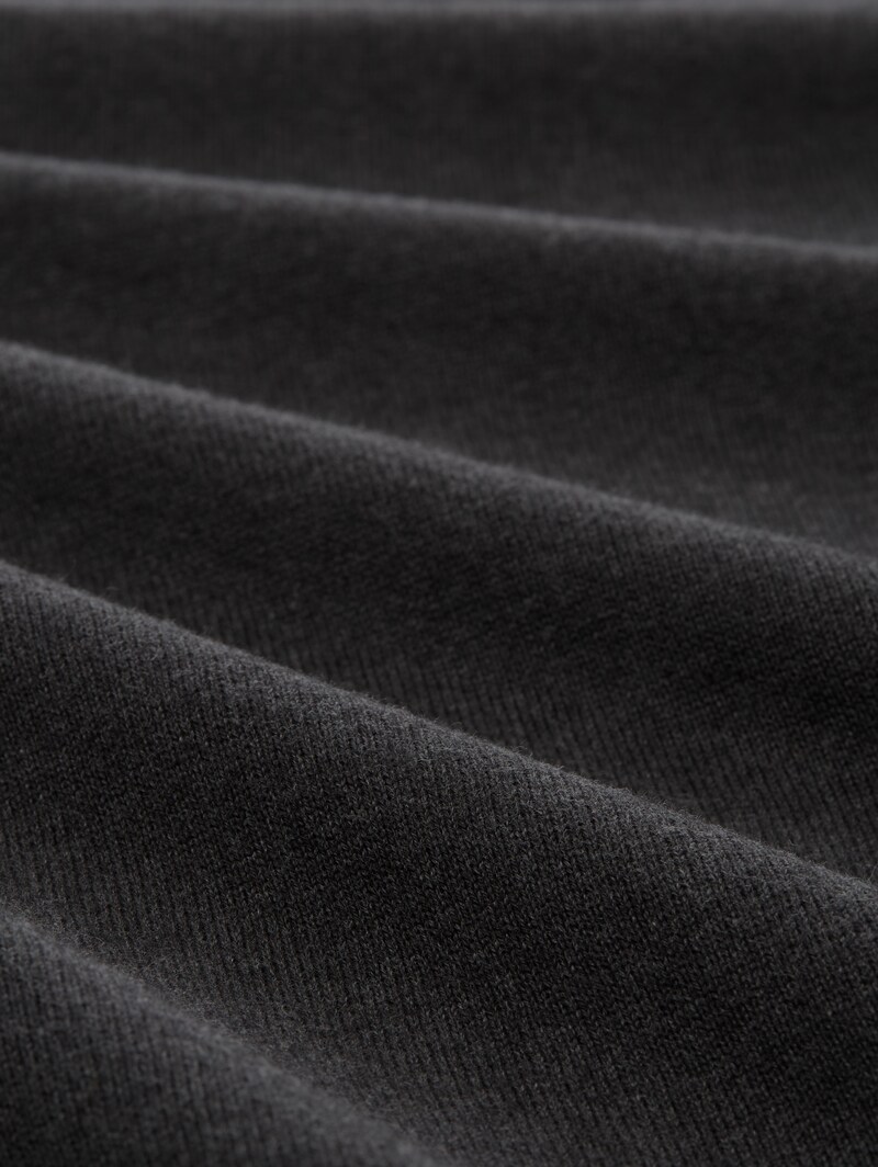 Tom Tailor Strickpullover aus Baumwolle - Black Grey Melange