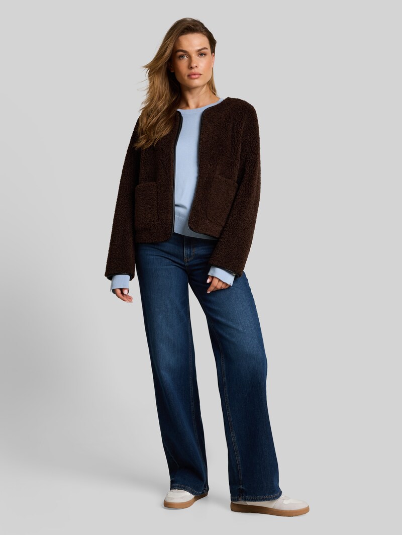 Tom Tailor Strickpullover mit Knopf-Details - Kentucky Blue