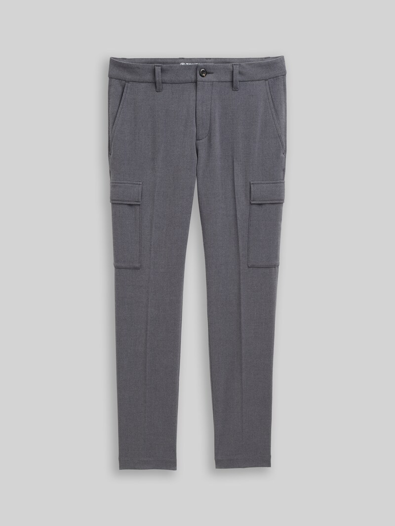 Tom Tailor TTTAPERED Cargo Hose - Black Grey Melange