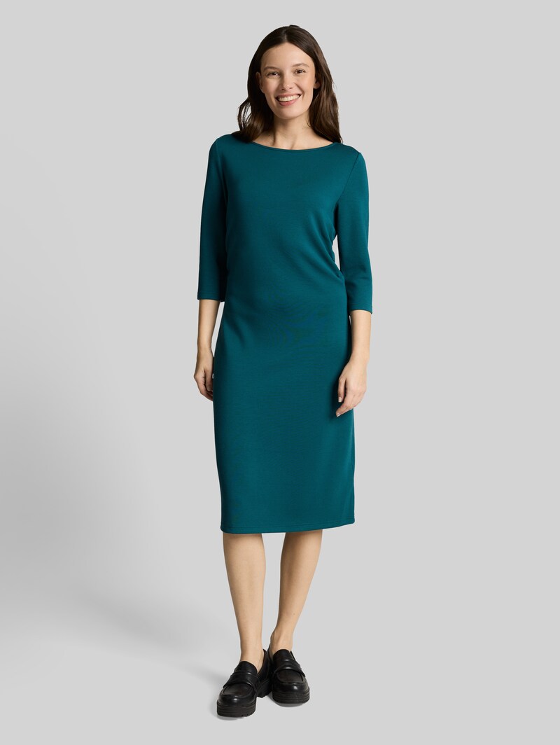 Tom Tailor Kleid mit Raffungen - Deep Meadow Green Tom Tailor Kleid mit Raffungen - Deep Meadow Green